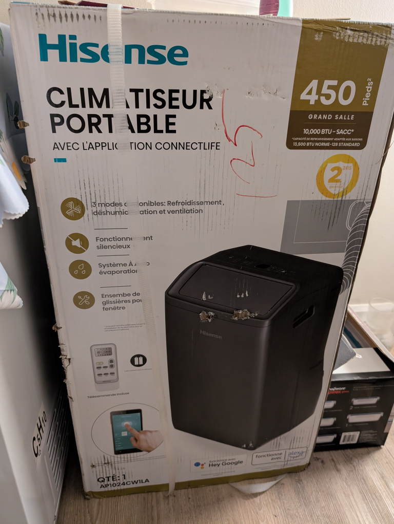 Hisense Portable Air Conditioner - Like New!