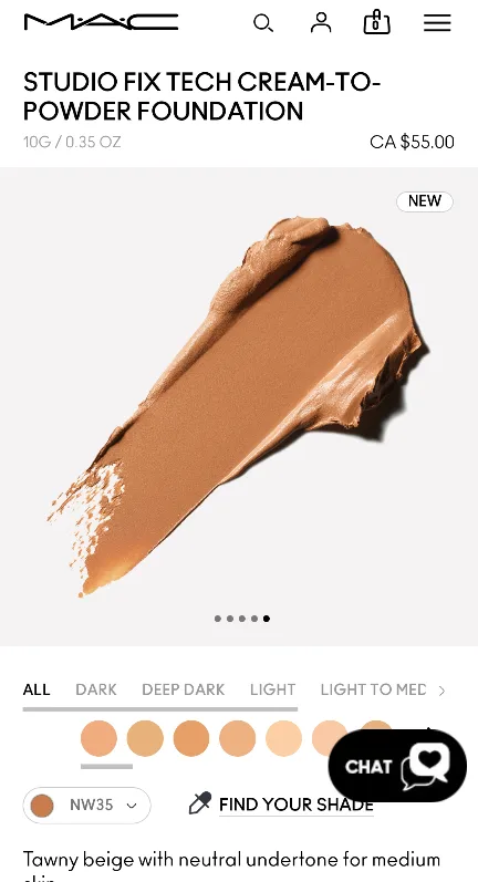 🇨🇦 MAC Studio Fix Tech Cream-to-Powder Foundation NW35 image indicator(5)