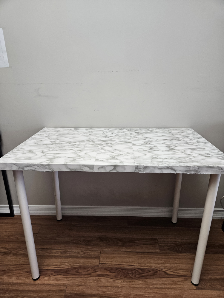 white Ikea Desk for home office or study space - photo 4