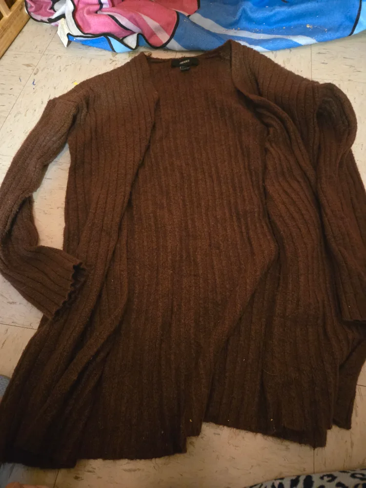 Forever 21 Brown Cardigan thumbnail