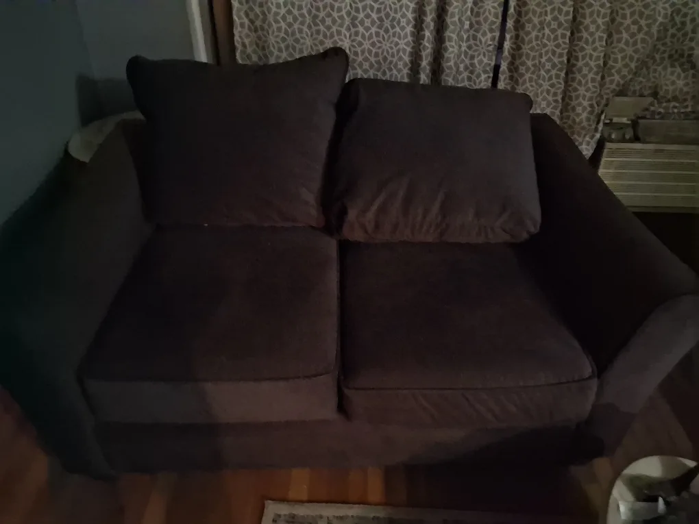 Brown Loveseat Sofa thumbnail
