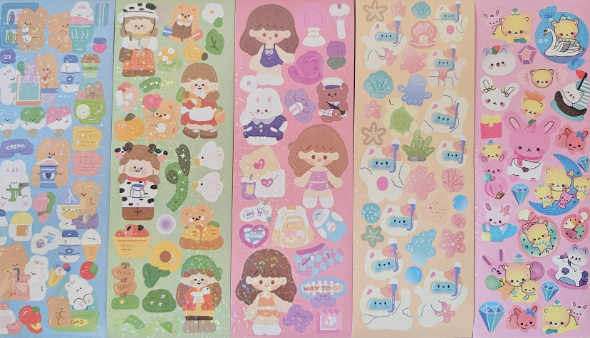 Cute Kawaii Sticker Sheets - Variety Pack - photo 2