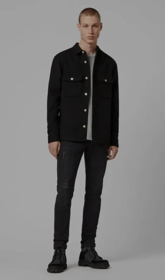 AllSaints Lamoure LS Shirt Jacket - Size Small image indicator(5)