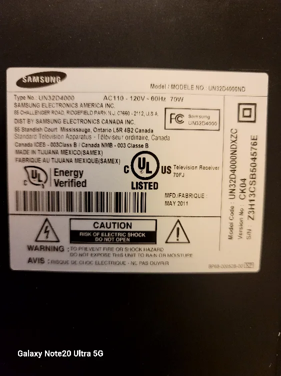Samsung UN32D4000 32" TV thumbnail