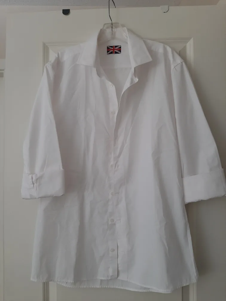White Dress Shirt Size 17 thumbnail