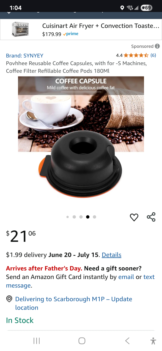 Cafilas Reusable Coffee Capsule for Tassimo - NEW - photo 3