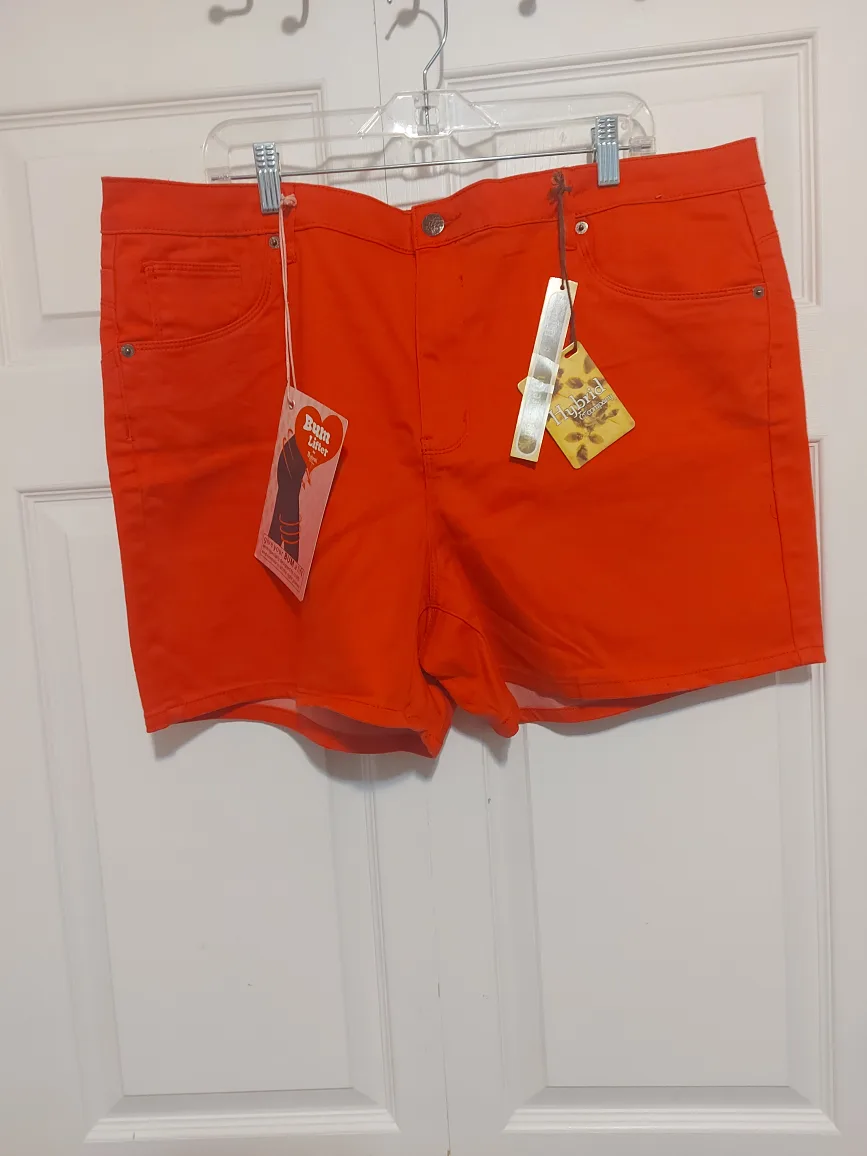 Hybrid Bum Lifter Orange Shorts - Size 22 - New thumbnail