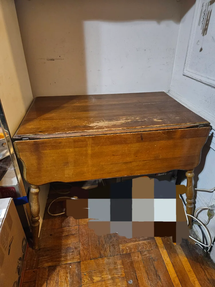 Vintage Wooden Drop Leaf Table thumbnail