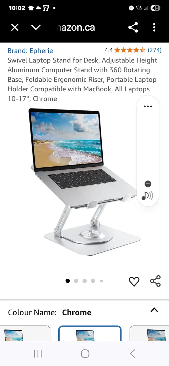 Epherie Adjustable Tablet Stand image indicator(3)