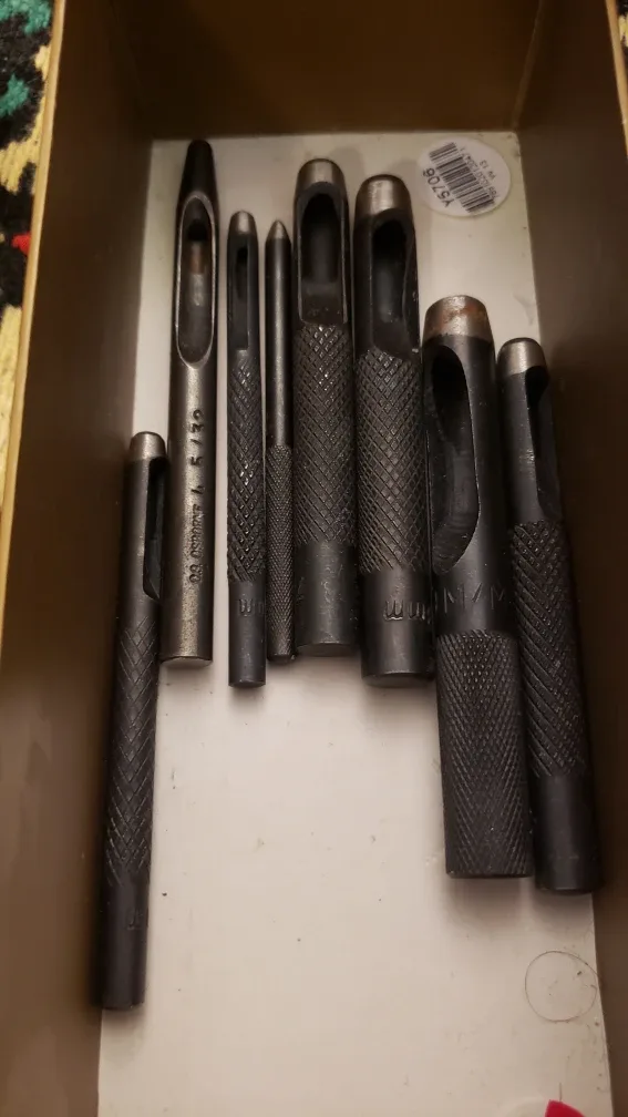 shanrya learher Puncher,ergonemic craft style 8 pieces thumbnail