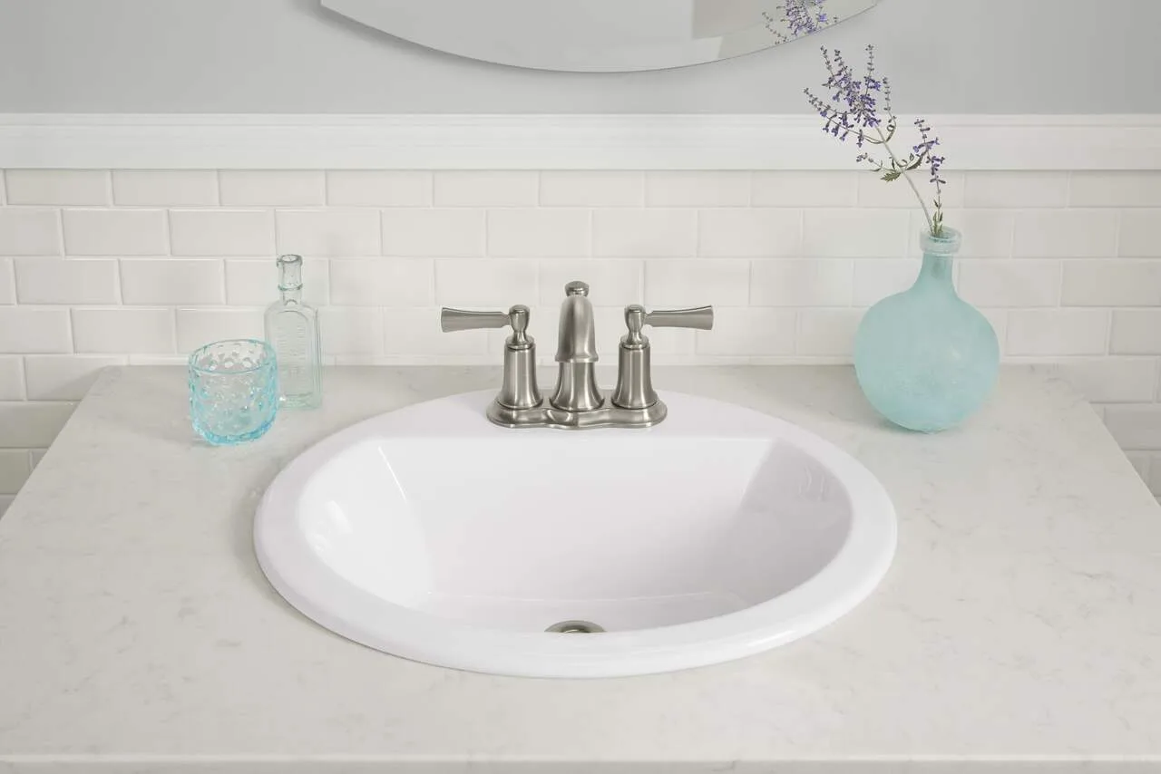 Kohler Elliston Centerset Bathroom Sink Faucet Brushed Nickel image indicator(4)