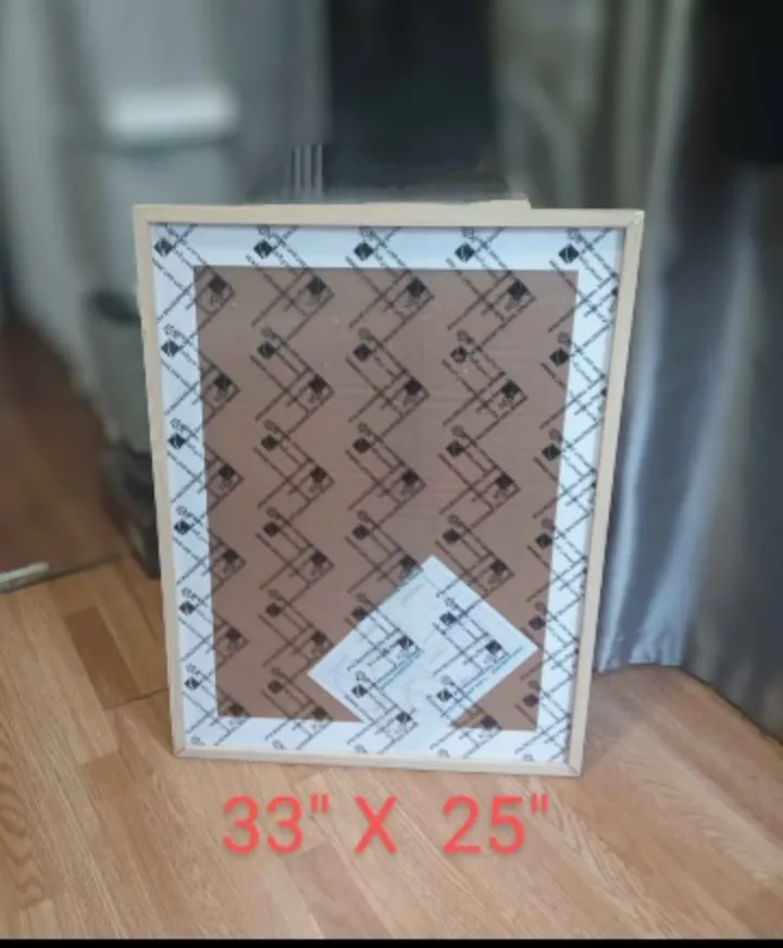 Craig Frames 33" x 25" natural wood matted frame box🧡 thumbnail