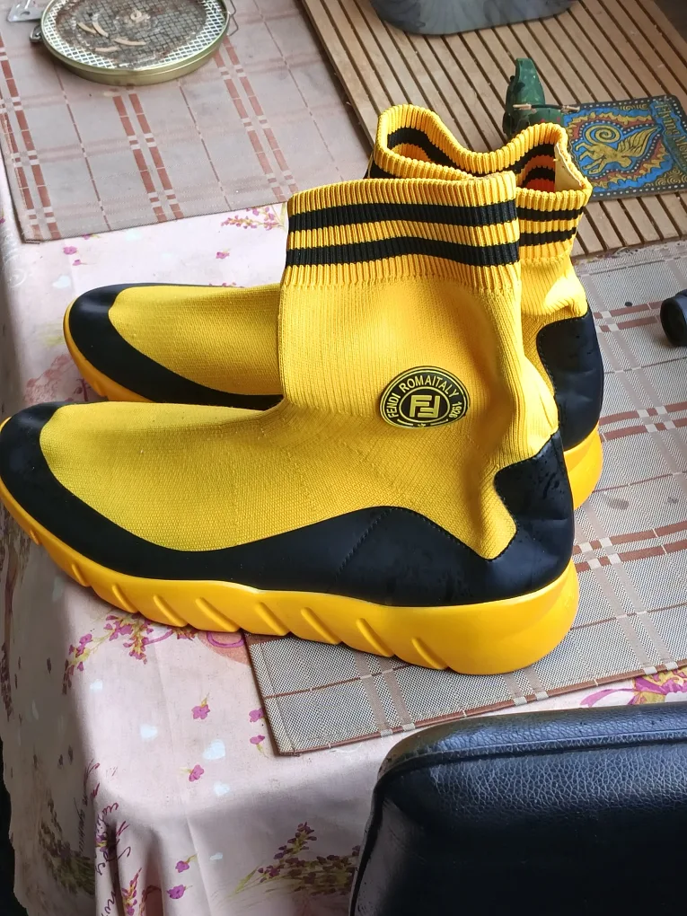 Fendi Romaitay 1925 Yellow/Black Sock Boots image indicator(7)