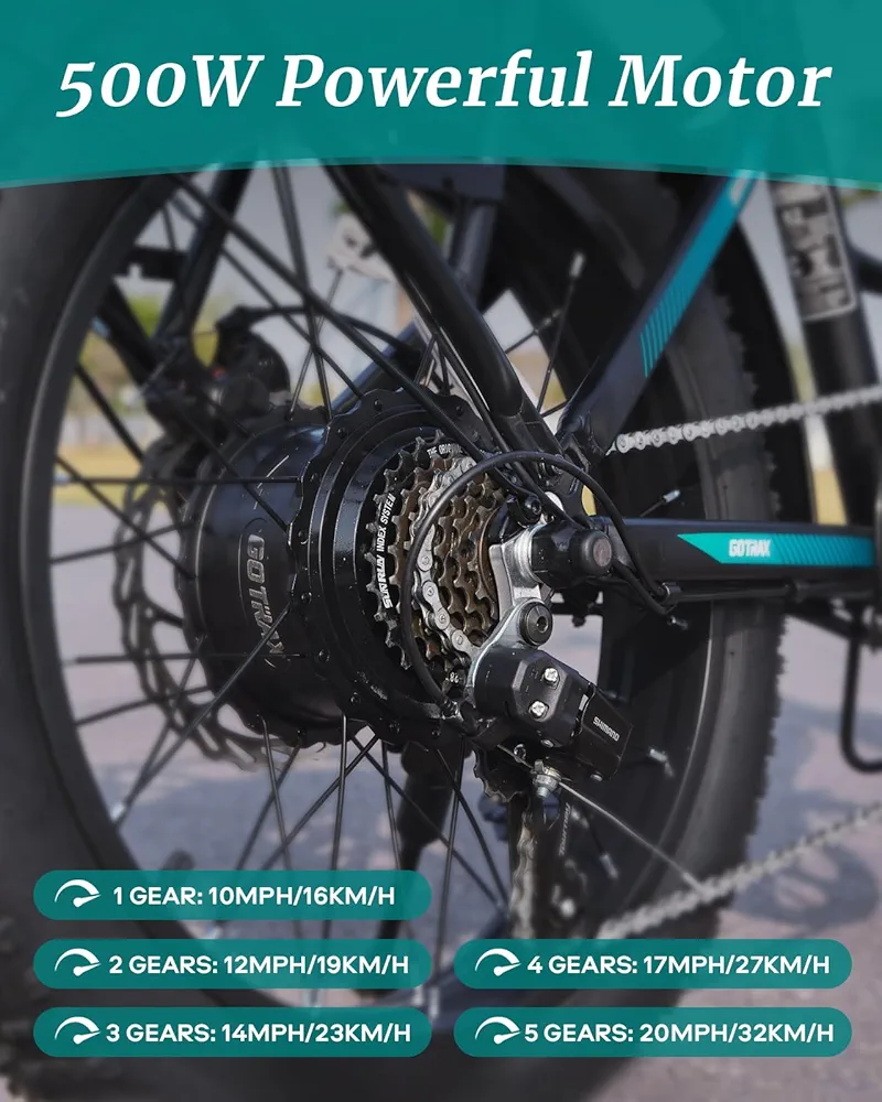 GOTRAX Super Sport E-Bike with manual and accessories - photo 5