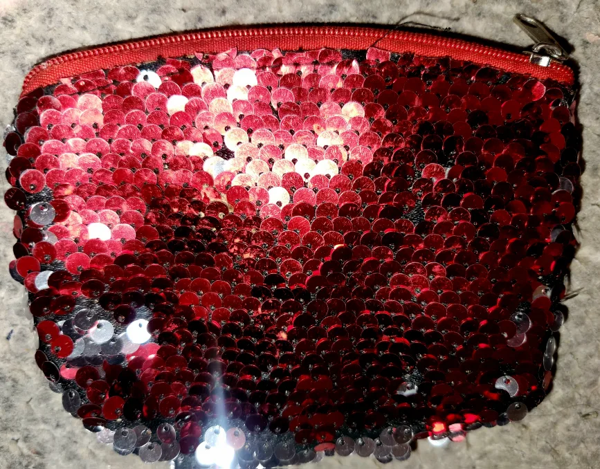 Red Sequin Coin Purse thumbnail
