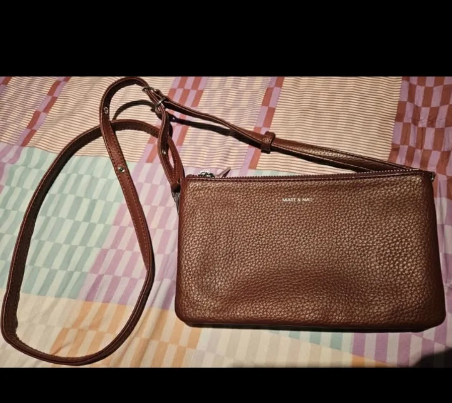 Matt & Nat Brown Crossbody Bag image indicator(3)