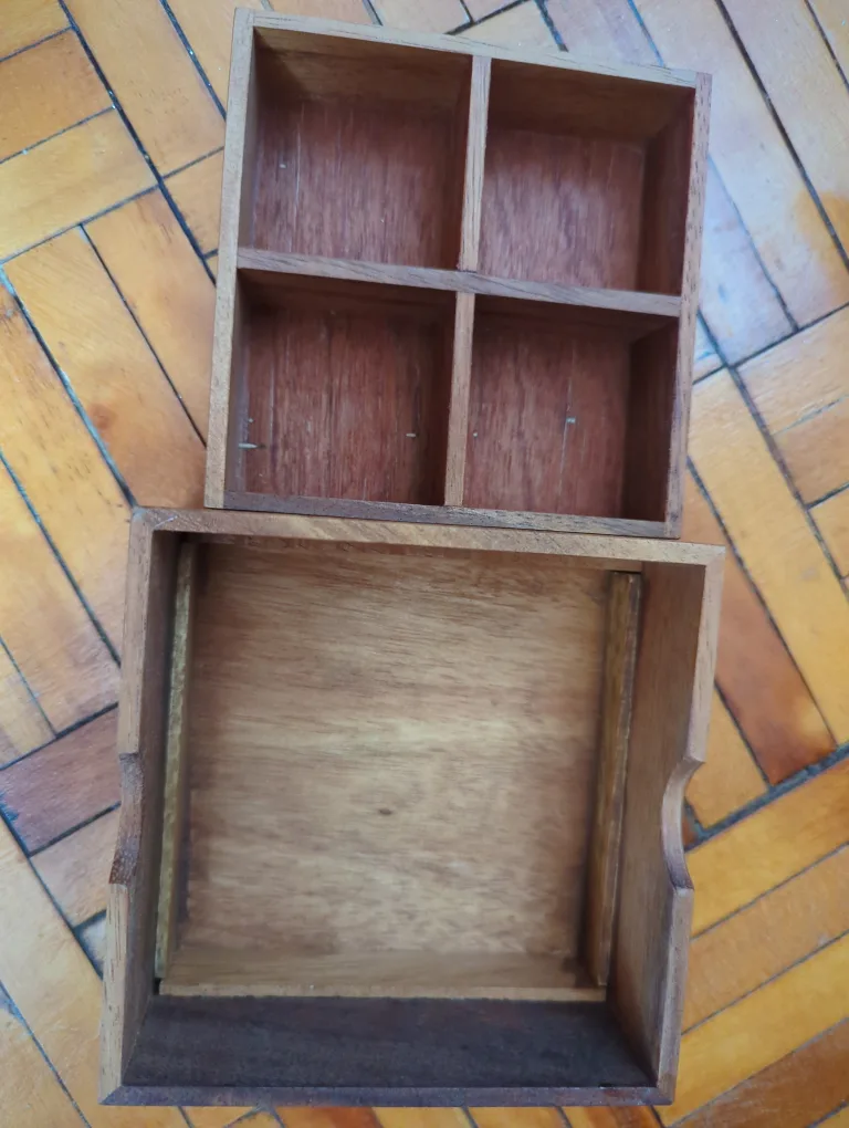 HomeGoods Wooden Box with Lid thumbnail