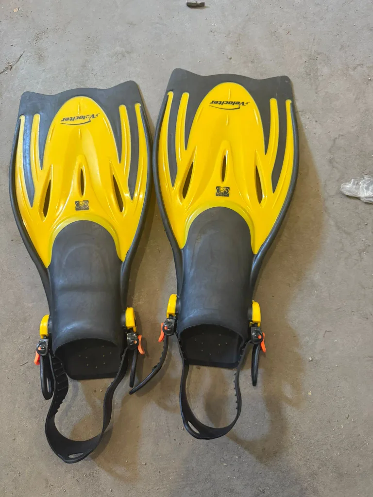 Yellow Velociter Swim Fins - Size L/XL thumbnail