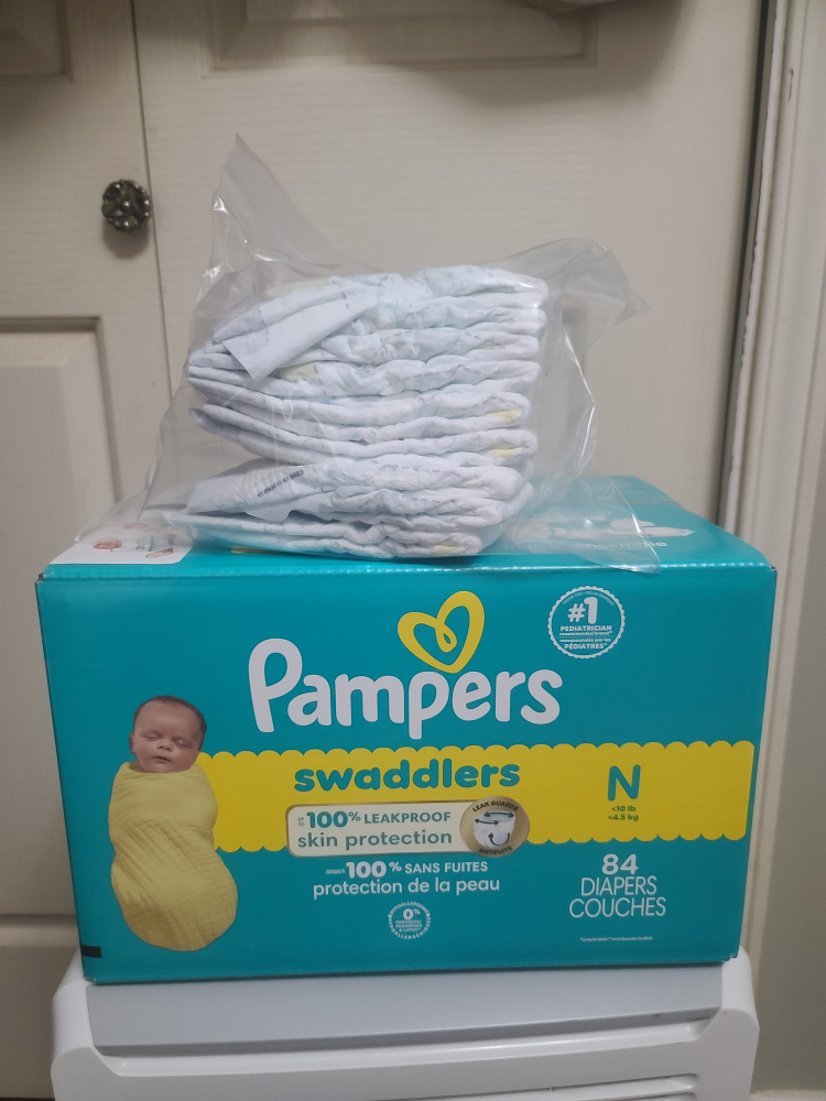 Pampers Swaddlers Size N (Newborn) - 84 Diapers