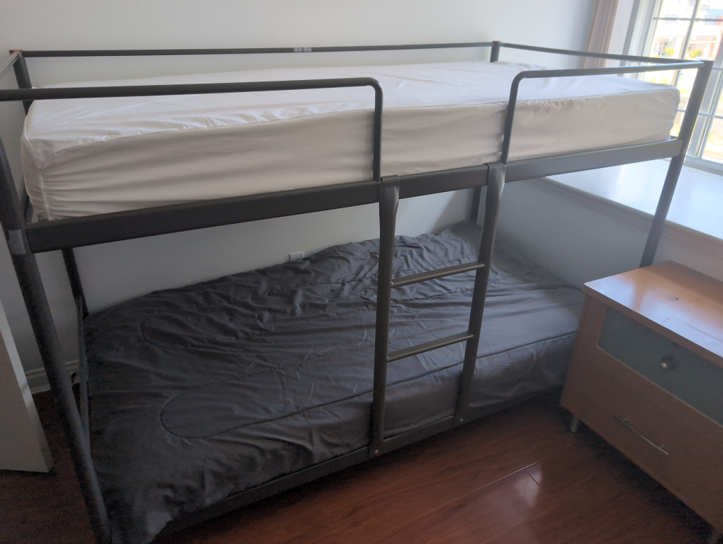 Bunk Bed Frame - Black Metal