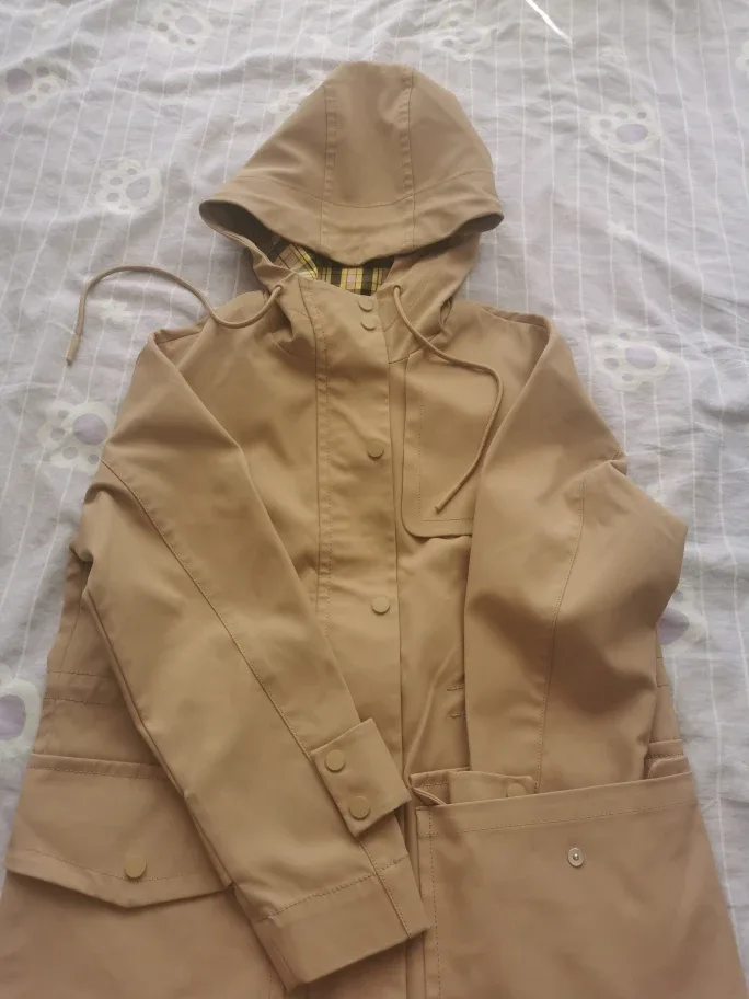 Lily Fresh Beige Raincoat Size M thumbnail