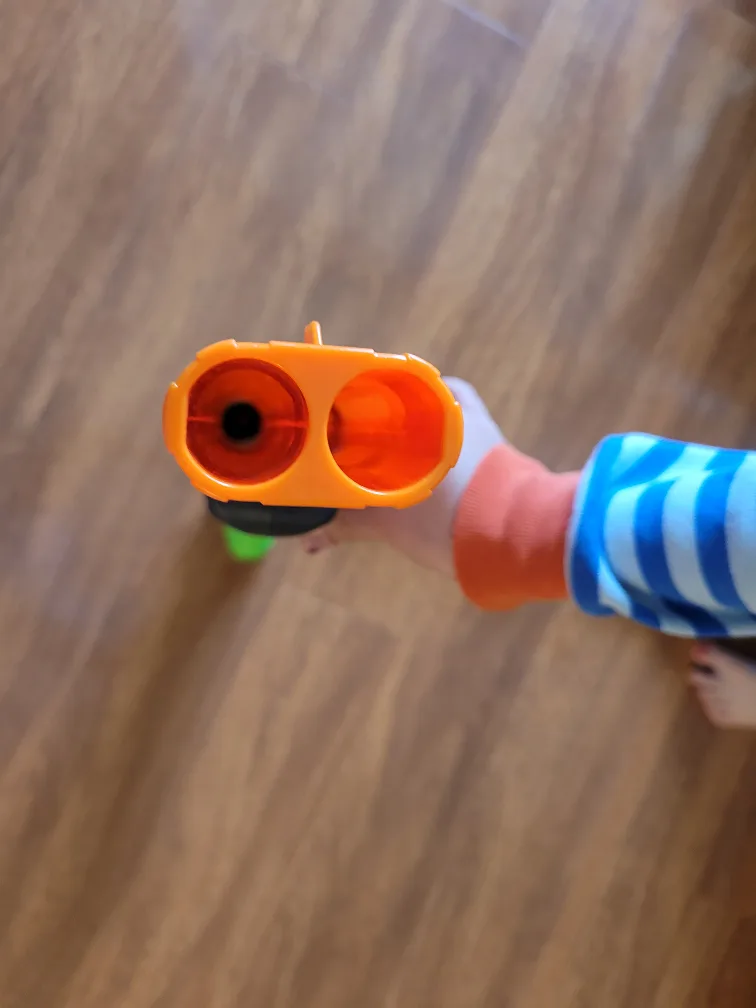 Double Barrel Toy Shotgun - Green & Orange image indicator(4)