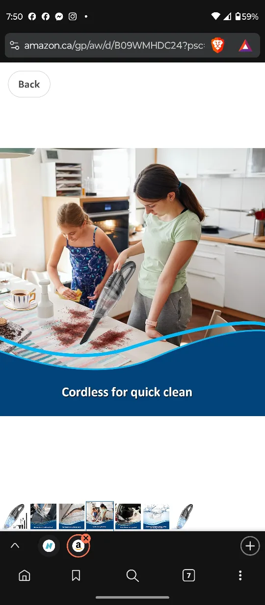 Cordless Handheld Vacuum - Quick Clean image indicator(2)