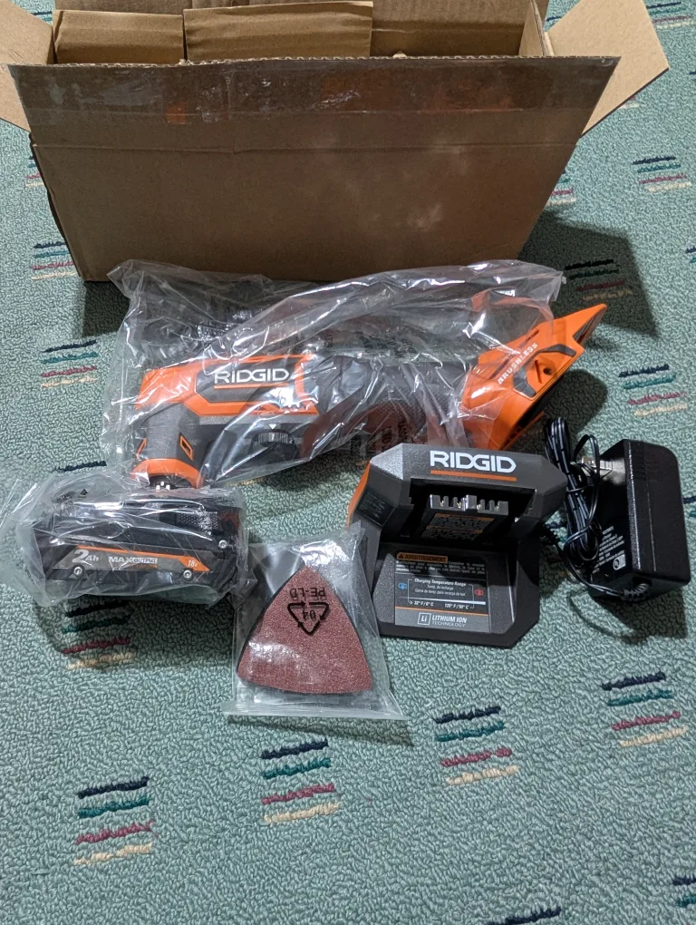 New RIDGID 18V Brushless Oscillating Multi-Tool Kit image indicator(5)