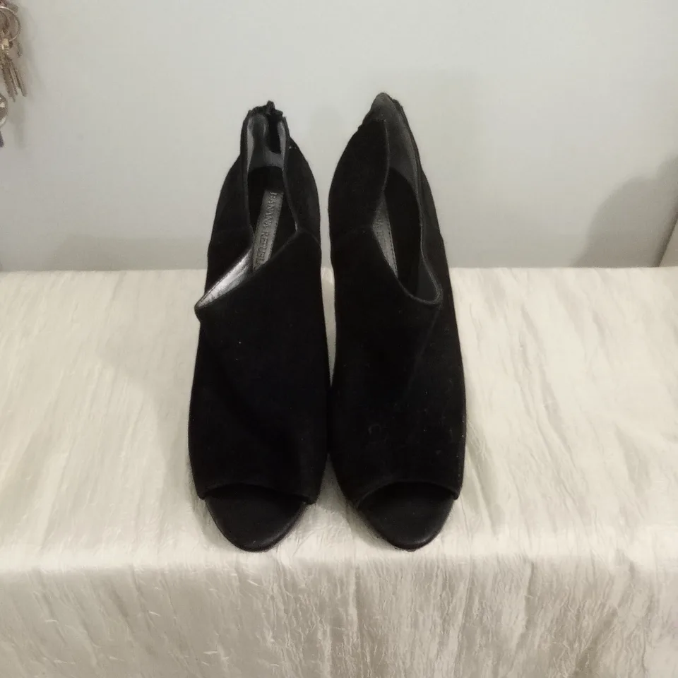 Banana Republic Black Suede Heels thumbnail
