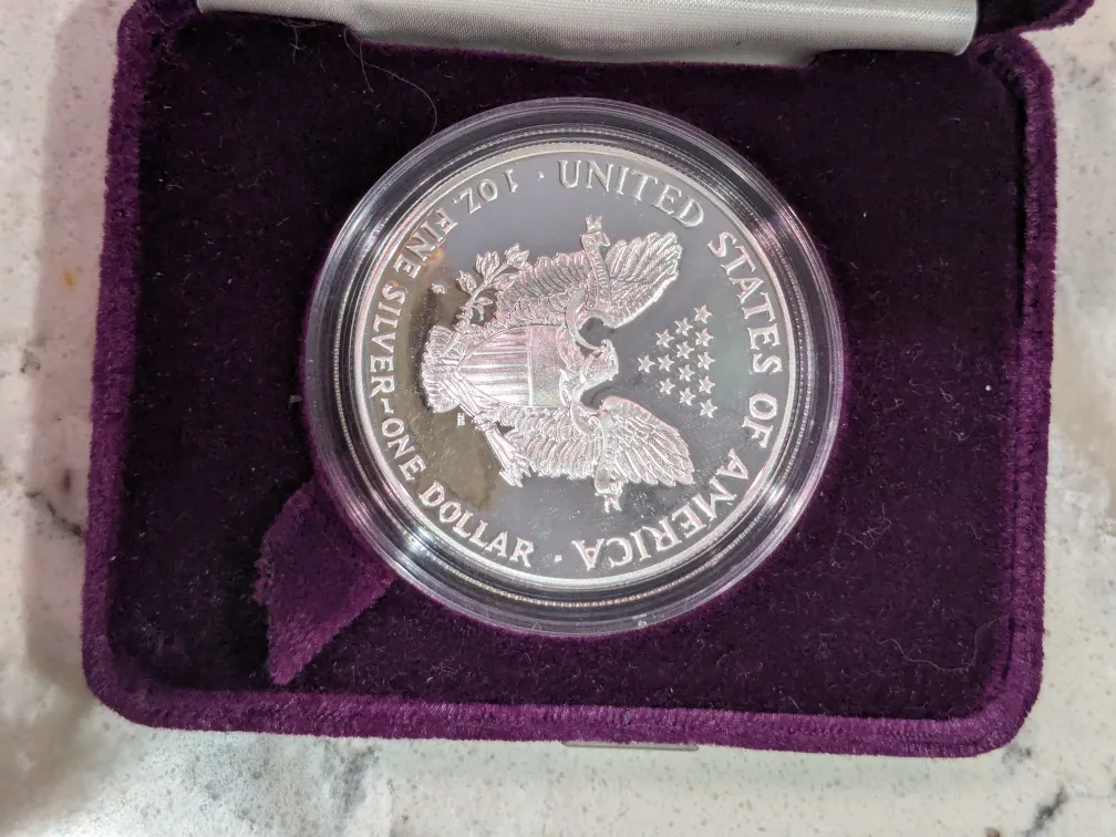 American Eagle 1988 -S One Ounce Proof Silver Bullion Coin image indicator(4)