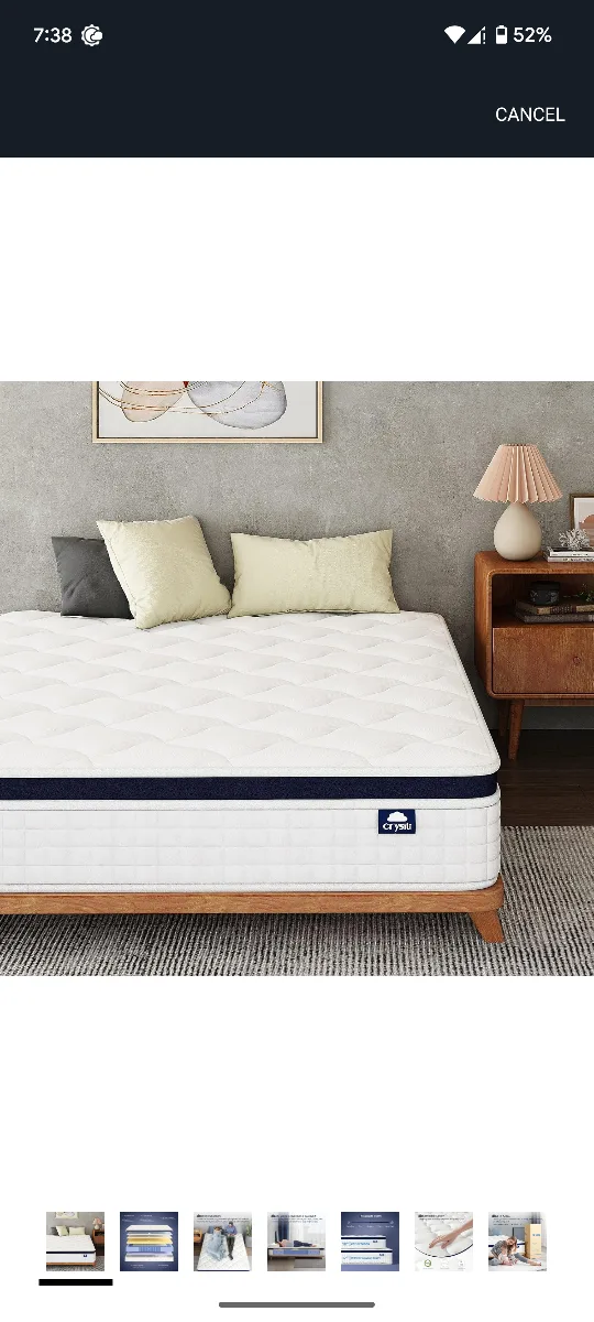 Crystali 12" Memory Foam Mattress - Guest Room thumbnail