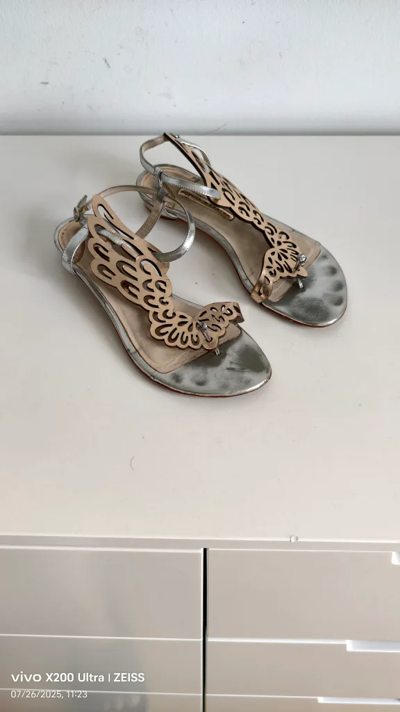 Sophia Webster Silver Sandals thumbnail