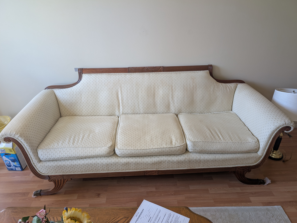 Comfortable Three-Seat Sofa