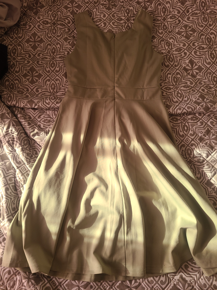 Olive green formal dress - photo 2