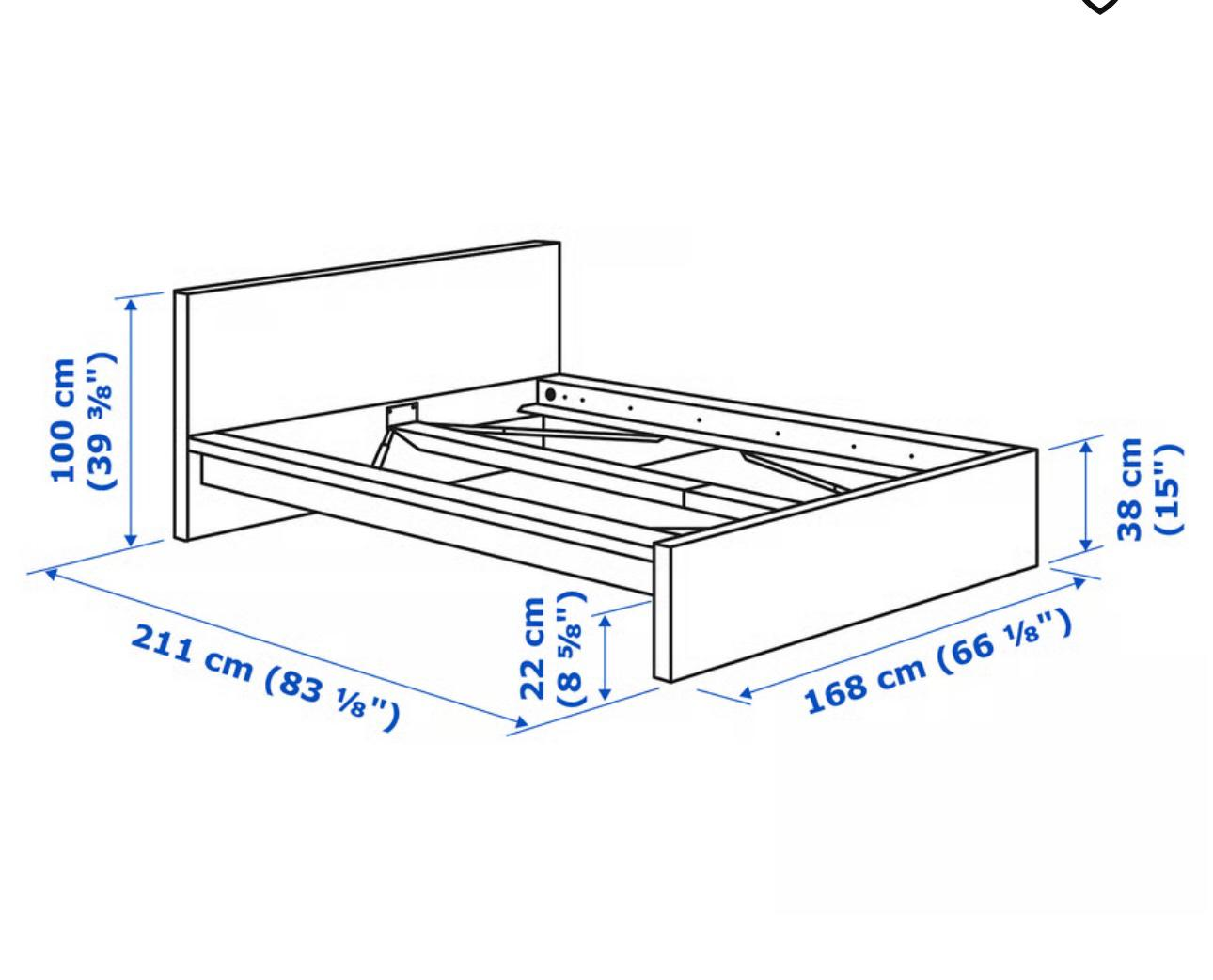 IKEA Malm Queen Bed Frame with Matrand Mattress - photo 4
