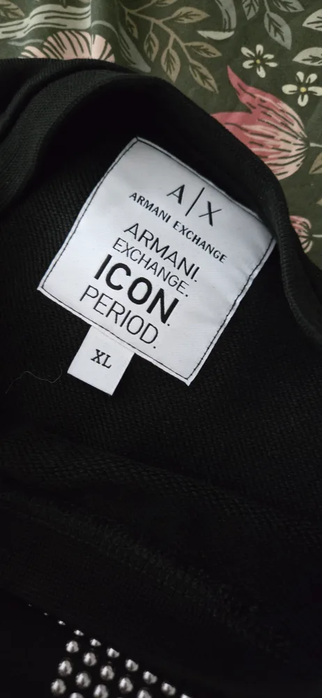 Armani Exchange Icon Period Sweatshirt - Black, XL image indicator(3)