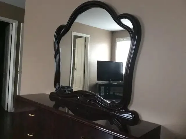 Dresser with Mirror - Dark Wood Finish image indicator(2)