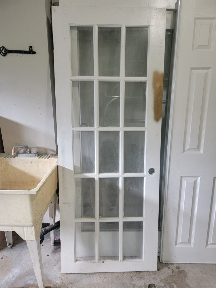 White Interior Door with Glass Panes - photo 3