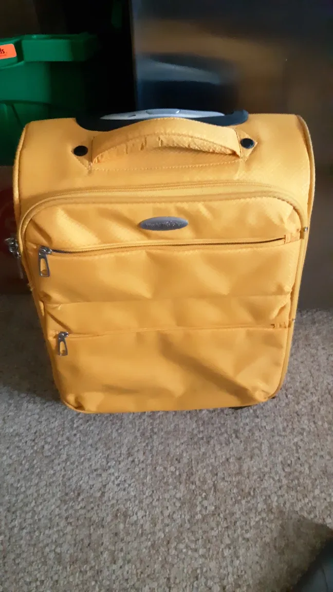 world Travellor Yellow Rolling Carry-On Suitcase thumbnail