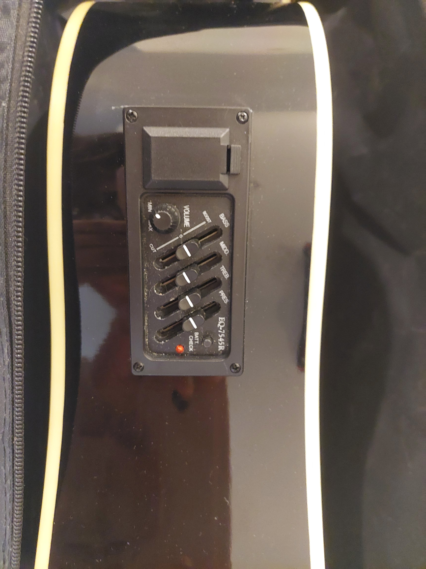 Denver Acoustic Electric Guitar - Black - photo 3