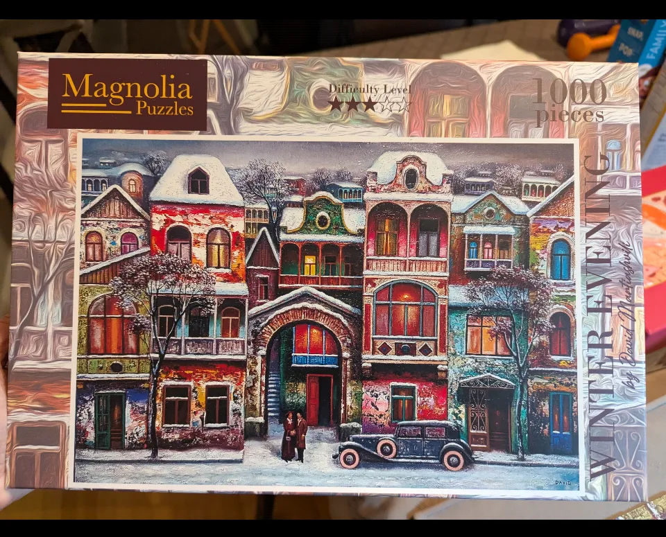 Magnolia Puzzles Winter Evening 1000 Piece Puzzle thumbnail
