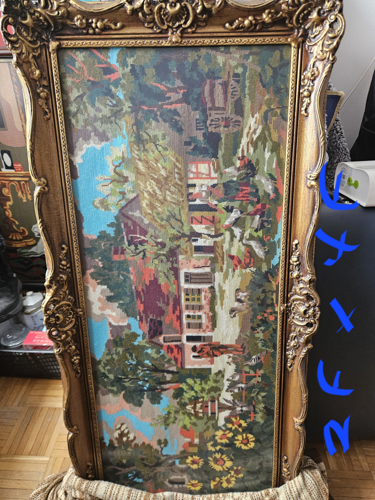 Vintage Framed Homemade with love Needlepoint Art - photo 2