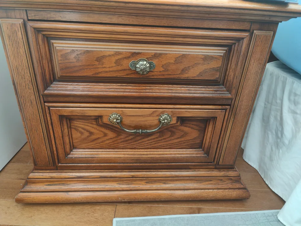 Vintage Oak side tables thumbnail