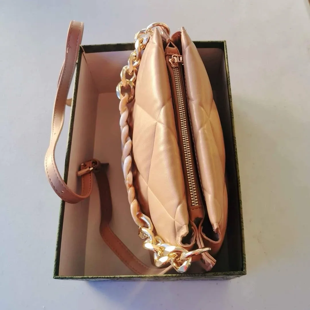 Brand New Quilted Sheepskin Shoulder Bag image indicator(2)