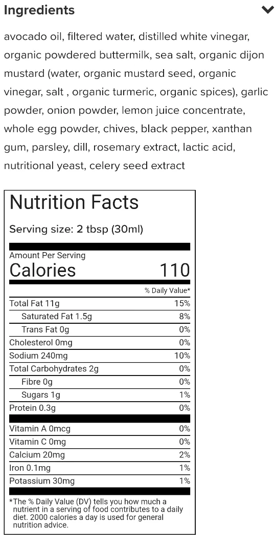 NEW! Classic Ranch / Garlic Avocado Dressing (VEGAN) 🇨🇦 image indicator(3)