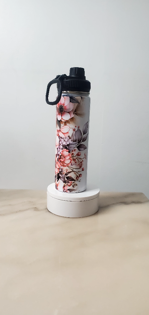 Floral Add a Name Water Bottle - photo 3