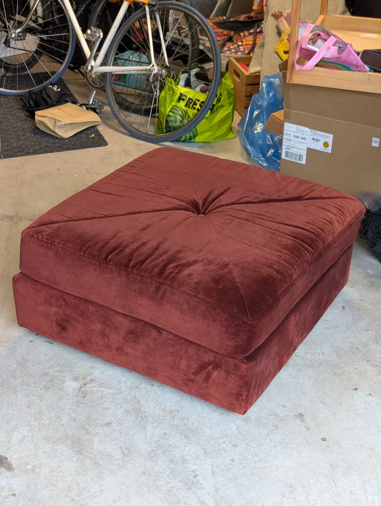 Maroon Ottoman thumbnail