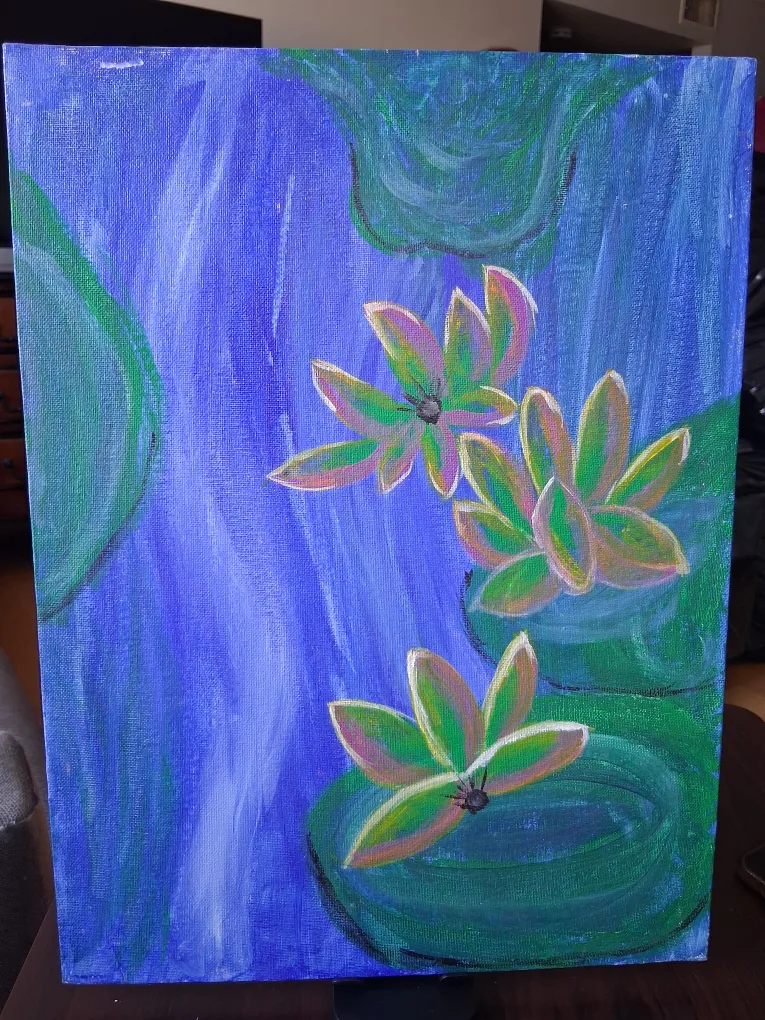 water painted, hand painted thumbnail