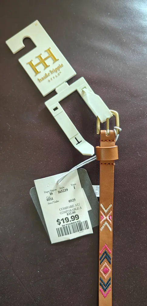 Haute Hippie Style Belt, Size M, Brown 💖🧡 thumbnail