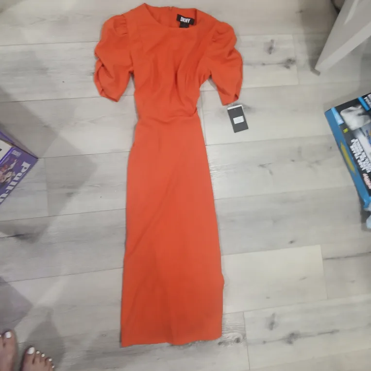 DKNY Orange Dress - Size 4 thumbnail